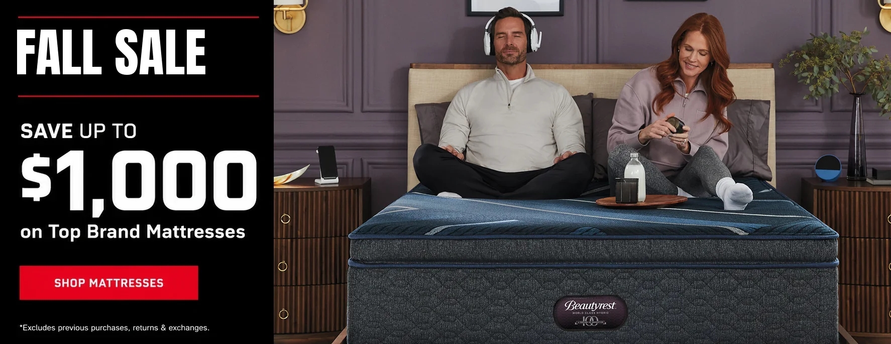 Fall Sale - Save up to $1,000 on top brand mattresses at MattressTown.