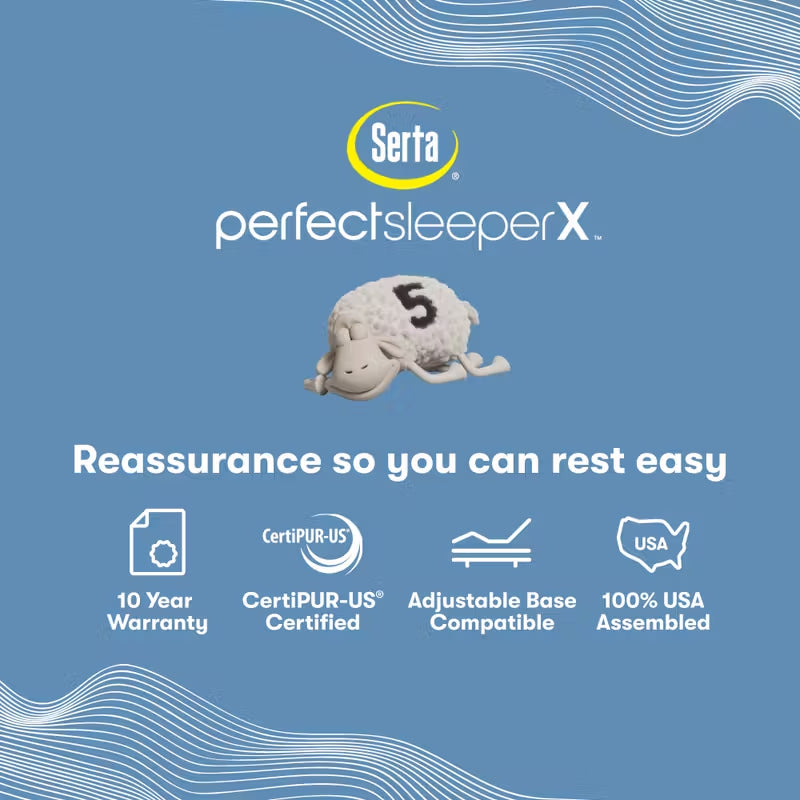 Perfect Sleeper X Lexton 14.25" Hybrid Medium Pillow Top Mattress